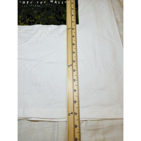 Men's Vans Camo Check Box Short Sleeve Graphic White Tee‎ Shirt SIZE SMALL - Picture 5 of 6